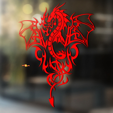 Vuurspuwende Stam Draak Universele Vinyl Decal Sticker_2