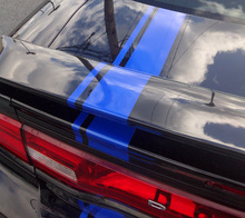 2006 en later Dodge Charger Offset Style Rally Stripe Kit Vinyl Decals Stickers 2