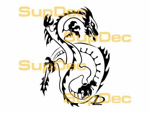 Dragon Vinyl Art Wall Window Badkamer Sticker Sticker #30
