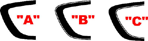 Zijschaalaccentstreep Kit 2 voor Dodge Charger