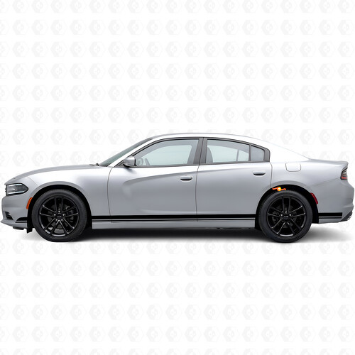 Dubbele Strepen Zijkant Vinyl Decal Sticker voor Dodge Charger 2015-2026