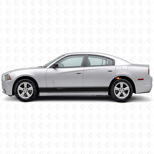 Outline Strepen Rocker Panel Vinyl Decal Sticker voor Dodge Charger 2011-2014