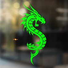 Boze Draak Tribal Stijl Universele Vinyl Decal Sticker_3