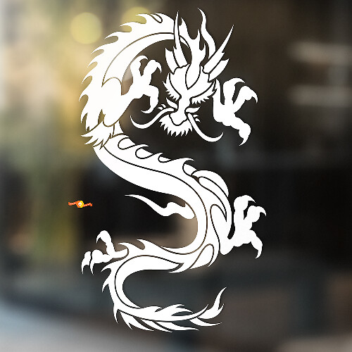 Scherpe Klauwen Draak Aziatische Stijl Universele Vinyl Decal Sticker