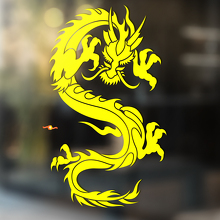 Scherpe Klauwen Draak Aziatische Stijl Universele Vinyl Decal Sticker_4