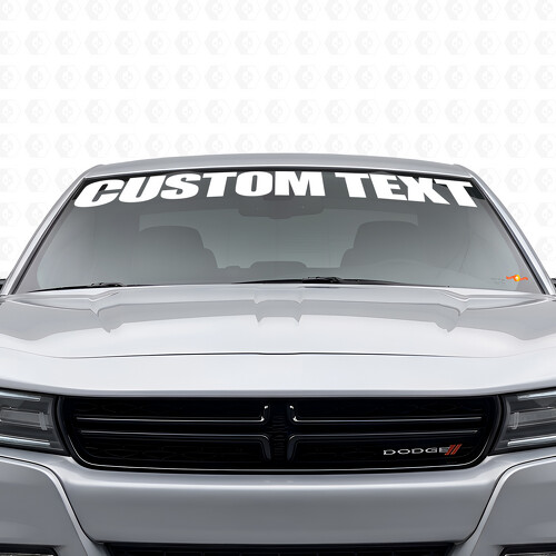 Aangepaste tekst voorruit vinyl decal sticker voor Dodge Charger 2015-2026