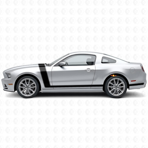 Accent Outline Stripe Motorkap- & Zijvinylsticker voor Musclecar Musclecarmodel 2005-20