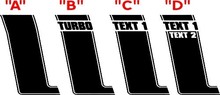 2015 & nieuwer Ford Mustang BOSS Hood & Stripe Kit Vinyl Decals Stickers 2