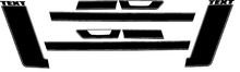 2013 Ford Mustang BOSS Style Side Stripe Kit Vinyl Decals Stickers 4