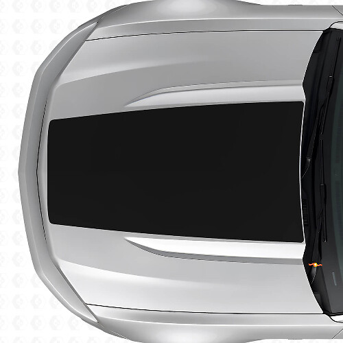 Zwarte Center Hood Stripe Vinyl Stickers voor Musclecar Musclecarmodel 2015-2020