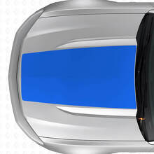 Zwarte Center Hood Stripe Vinyl Stickers voor Musclecar Musclecarmodel 2015-2020_2