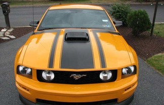 2005-2020 Up Ford Mustang BOSS Hood & Stripe Kit met Trunk Blackout inbegrepen