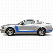 300 PK & Aangepaste Tekst Zijstrepen Vinyl Stickerset voor Musclecar Musclecarmodel 2005-09_2