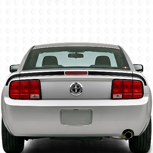 Accent achterklep streepvinyllogo's voor Musclecar Musclecarmodel 2005-2009