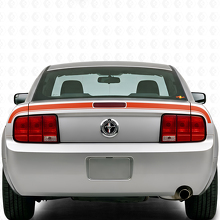 Accent achterklep streepvinyllogo's voor Musclecar Musclecarmodel 2005-2009_4