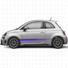 Ruitvormige Racezijstrips Vinyl Decal Kit voor Fiat 500 Abarth 2007+_2