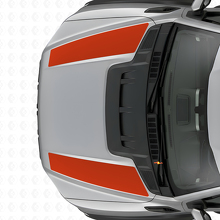 Dubbele motorkapstrepen vinylstickers voor Musclecar truck 2015-2020_4