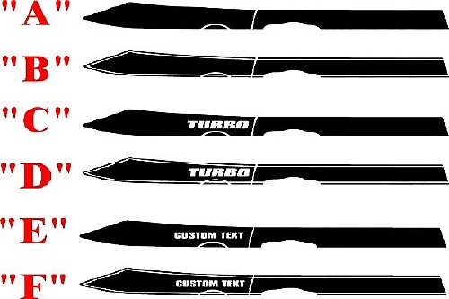 2013 en later Dodge Dart volledige bovenlichaam lijnstreepset