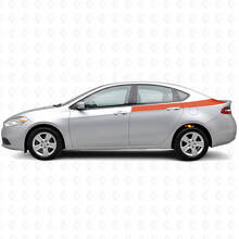 Accent Achterzijde Strepen Vinyl Decal Kit voor Dodge Dart 2013+_4