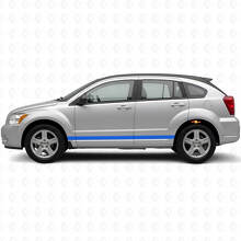 Rechte Omlijning Zijstrepen Vinyl Decal Kit voor Dodge Caliber 2007+_2