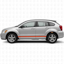 Rechte Omlijning Zijstrepen Vinyl Decal Kit voor Dodge Caliber 2007+_4