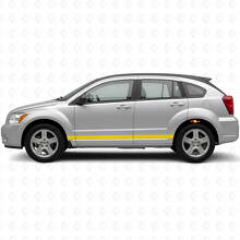 Rechte Omlijning Zijstrepen Vinyl Decal Kit voor Dodge Caliber 2007+_5