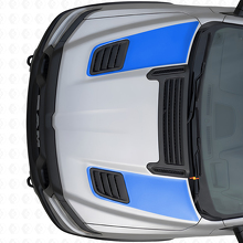 Dubbele Racing Motorkap Ventilatielijnen Vinyl Stickers Set voor Dodge Ram Sport 2019+_2