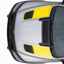 Dubbele Racing Motorkap Ventilatielijnen Vinyl Stickers Set voor Dodge Ram Sport 2019+_5
