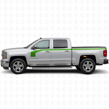 Hockeystickstijl zijstrepen vinyl decal kit voor Chevrolet Silverado 1500 2014+_3
