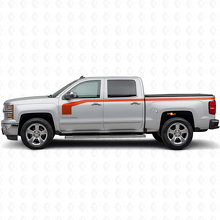 Hockeystickstijl zijstrepen vinyl decal kit voor Chevrolet Silverado 1500 2014+_4