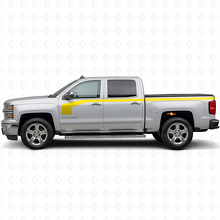 Hockeystickstijl zijstrepen vinyl decal kit voor Chevrolet Silverado 1500 2014+_5