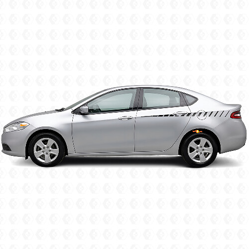 Gebroken Zijstrepen Vinyl Decal Kit voor Dodge Dart 2013+