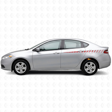 Gebroken Zijstrepen Vinyl Decal Kit voor Dodge Dart 2013+_3