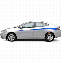 Geverfde Zijstripes Vinyl Stickerset voor Dodge Dart 2013+_2