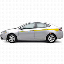 Geverfde Zijstripes Vinyl Stickerset voor Dodge Dart 2013+_5