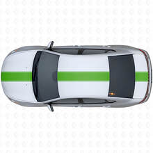 Racingstijl brede omtrekstreep bovenste zijkant vinyl decal kit voor Dodge Dart 2013+_3