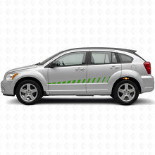 Strobe stijl zijstrepen vinyl decalset voor Dodge Caliber 2007+_3