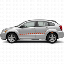 Strobe stijl zijstrepen vinyl decalset voor Dodge Caliber 2007+_4