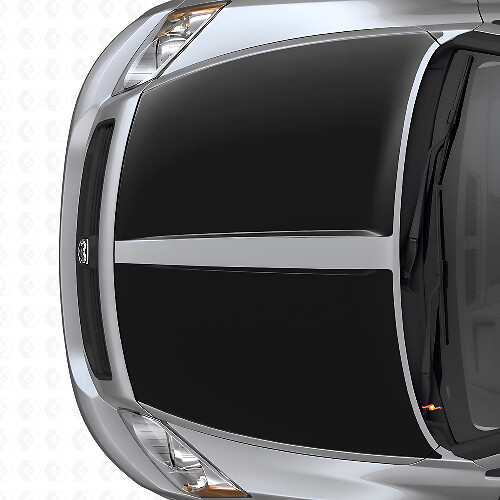 Set van dubbele brede strepen vinyl sticker voor motorkap voor Dodge Caliber 2007+