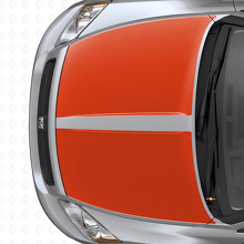 Set van dubbele brede strepen vinyl sticker voor motorkap voor Dodge Caliber 2007+_4