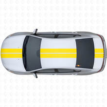 Dubbele Contourstrepen Voorzijde Bovenste Achter Vinyl Decal Kit voor Dodge Dart 2013+_5