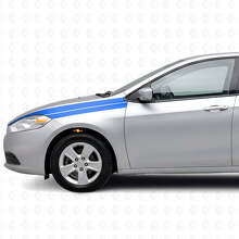Accentstrepen Vinyl Decal Kit voor Voorspatbord voor Dodge Dart 2013+_2