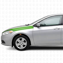 Accentstrepen Vinyl Decal Kit voor Voorspatbord voor Dodge Dart 2013+_3