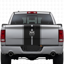 Dubbele Rally Vinyl Decal Kit met Motorkap- en Achterklepstrepen voor Dodge Ram 2009-18_2