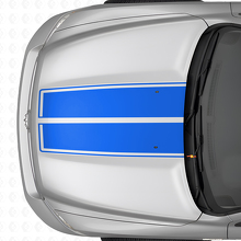 Dubbele Rally Vinyl Decal Kit met Motorkap- en Achterklepstrepen voor Dodge Ram 2009-18_3
