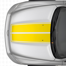 Dubbele Rally Vinyl Decal Kit met Motorkap- en Achterklepstrepen voor Dodge Ram 2009-18_9