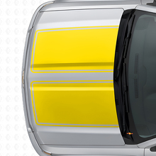 Dubbele Omlijnde Strepen Motorkap & Achterklep Vinyl Decal Set voor Chevrolet Silverado 2014-15_9