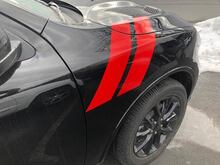 2011 en nieuwere Dodge Durango motorkap naar spatbord sticker decal set
 2