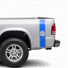 Sport Retro Stijl Achter Zijkant Strepen Vinyl Decal Kit voor Dodge Dakota 1997+_2
