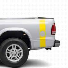 Sport Retro Stijl Achter Zijkant Strepen Vinyl Decal Kit voor Dodge Dakota 1997+_5